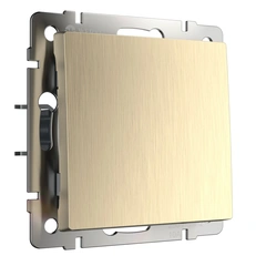 Изображение Выключатель одноклавишный проходной (шампань рифленый) W1112010
