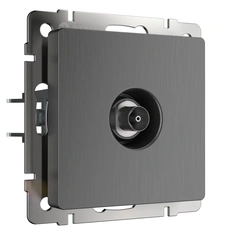 Изображение ТВ-розетка оконечная (графит рифленый) W1183004